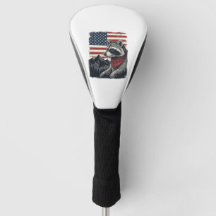 Couvre-club De Golf Chemise vintage patriotique Raccoon Mountain Flag