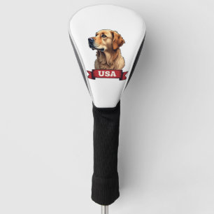 Couvre-club De Golf Chemise vintage USA gravure Golden Retriever 4