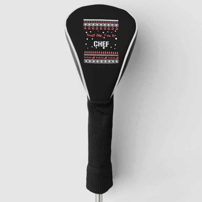 Couvre-club De Golf Chemises de Noël Chef (Devant)