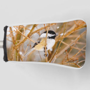 Couvre-club De Golf Chickadee au plafond noir - Photo originale