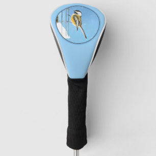 Couvre-club De Golf Chickadee sur la peinture de conducteur - art