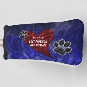 Couvre-club De Golf Chien animal meilleur ami Red Heart Chiot Empreint