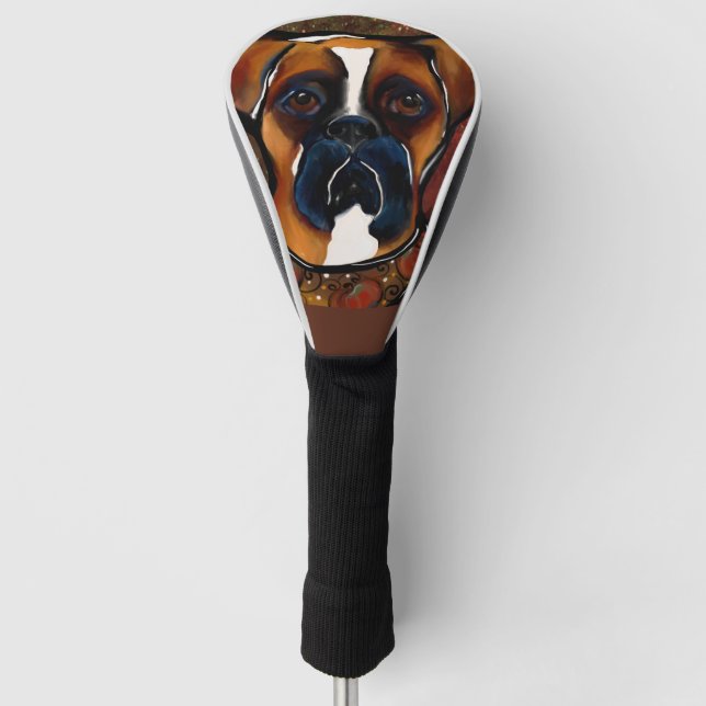 Couvre-club De Golf Chien Boxer (Devant)