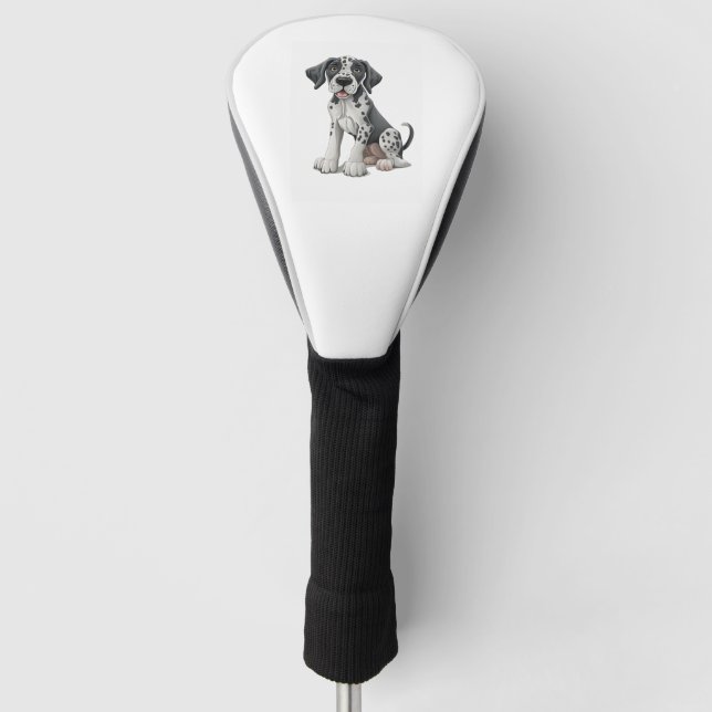 Couvre-club De Golf Chien chiot dalmate Premium Scoop (Devant)