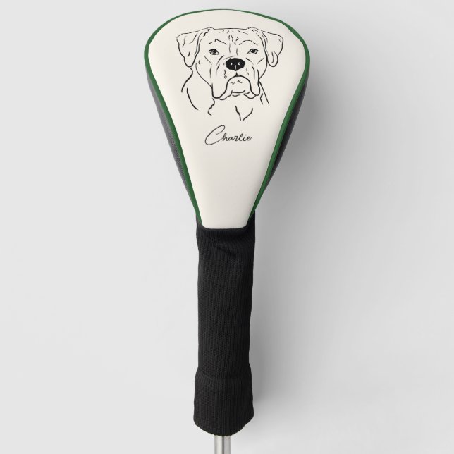 Couvre-club De Golf Chien de boîte (Devant)