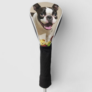 Couvre-club De Golf Chien de Boston Terrier jouant avec des jouets