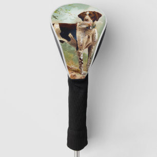 Couvre-club De Golf Chien de chasse avec oiseau dans la bouche