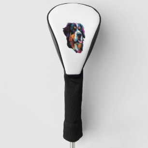 Couvre-club De Golf Chien de Montagne bernois coloré 3