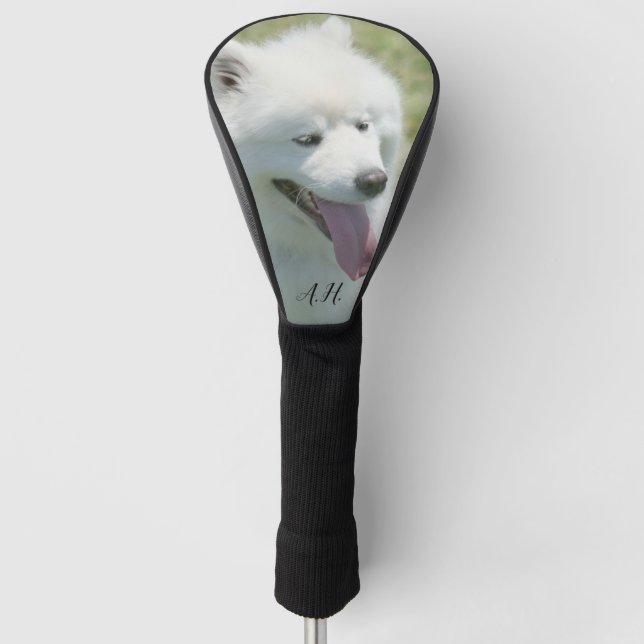 Couvre-club De Golf Chien Eskimo monogrammé (Devant)
