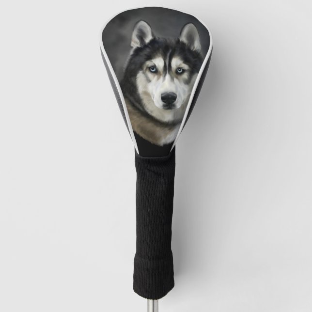 Couvre-club De Golf Chien Husky Chien Big Chien Animal Animal Animaux  (Devant)