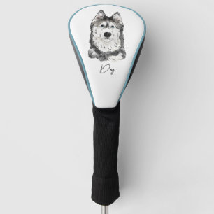 Couvre-club De Golf Chien Husky pour Alyssa