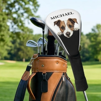 Couvre-club De Golf Chien Jack Russell Nom Personnalisé