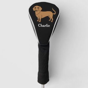 Couvre-club De Golf Chien Teckel Saucisse Chiot Mignon Doxie