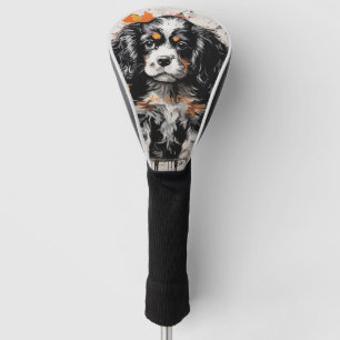 Couvre-club De Golf Chiens de marionnettes du roi Charles Spaniel