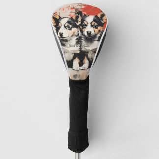 Couvre-club De Golf Chiens de marionnettes gallois 003 - Raimon Pala