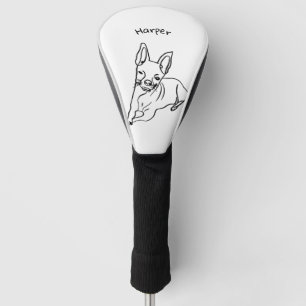 Couvre-club De Golf Chihuahua élégant : Décor Art Personnalisé