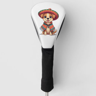 Couvre-club De Golf Chihuahua Mexique Cinco de Mayo Chien Drôle (3