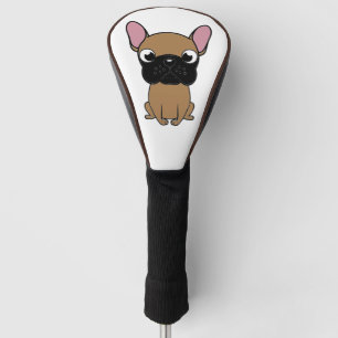 Couvre-club De Golf chiot mignon nouveau dessin animé bouledogue franç