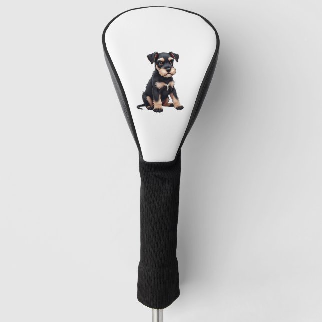 Couvre-club De Golf Chiots Schnauzer Nain (3) (Devant)
