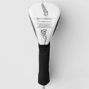 Couvre-club De Golf Chiropraticien Anatomie de la colonne vertébrale P