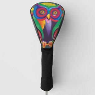 Couvre-club De Golf Chouette holographique couleur mignonne