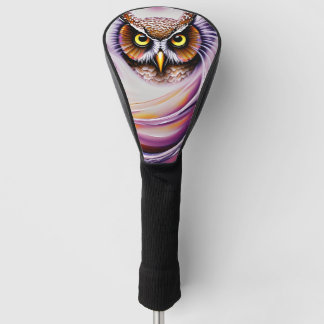 Couvre-club De Golf Chouette ornée de peinture à l'huile tourbillonnan