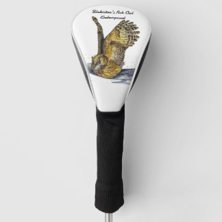 Couvre-club De Golf Chouette pêcheuse de Blakiston intelligente peinte