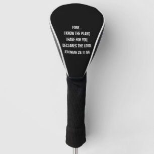 Couvre-club De Golf Christian Retraite Cadeau Psaume 139 Golf Head Cov