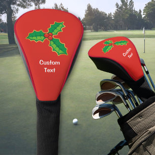 Couvre-club De Golf Christmas Holly