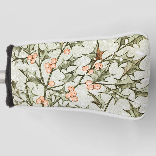 Couvre-club De Golf Christmas Holly Jolie Antique Salutation (Devant)