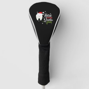 Couvre-club De Golf Christmas Santa Floss Dental Hygienists Dentist Gi