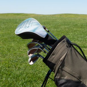 Couvre-club De Golf Ciel bleu et nuages Abstraits