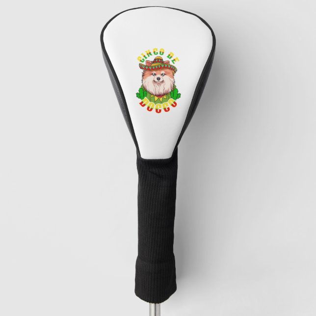 Couvre-club De Golf Cinco de Doggo Funny Pomeranian (Devant)