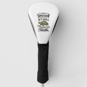 Couvre-club De Golf Citation de Tortue Drôle Design de Gravure Vintage