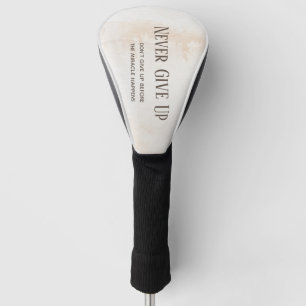 Couvre-club De Golf Citation Motivation aquarelle