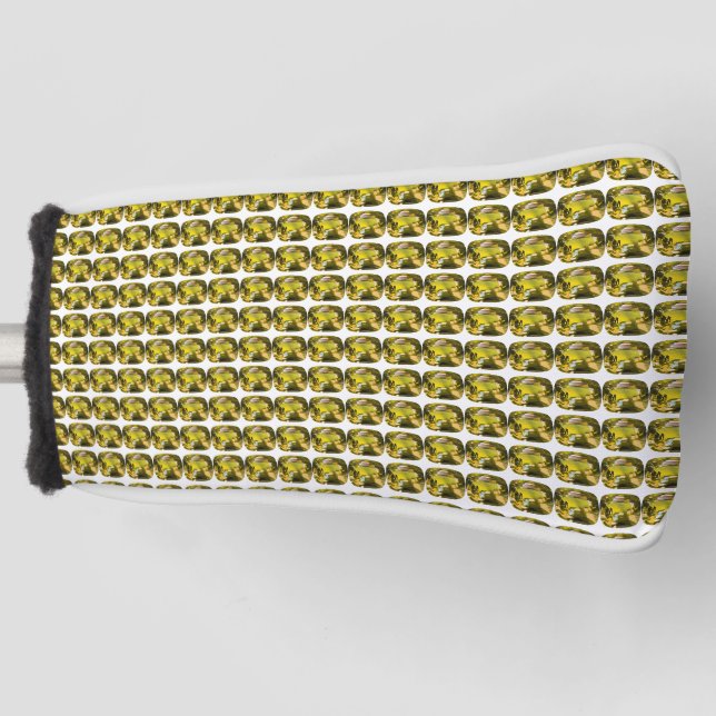 Couvre-club De Golf Citrine Gemstone Jaune (Devant)