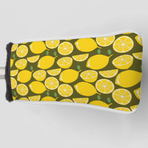 Couvre-club De Golf Citron Jaune Moderne Amusant mignon