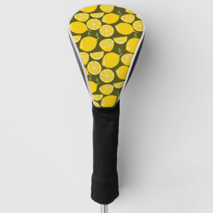 Couvre-club De Golf Citron Jaune Moderne Amusant mignon