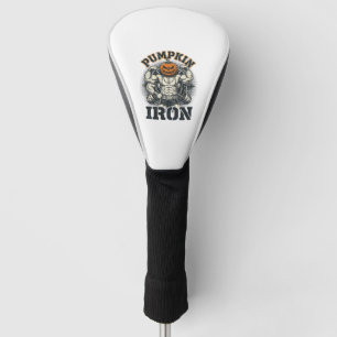 Couvre-club De Golf Citrouille Fer Vintage Bodybuilding Design Hallowe