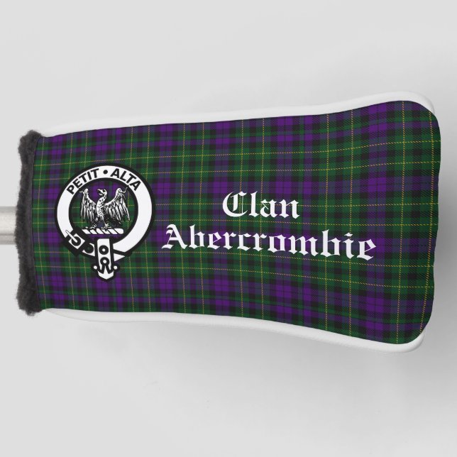 Couvre-club De Golf Clan Abercrombie Tartan & Crest (Devant)