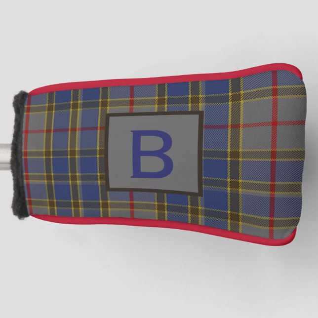 Couvre-club De Golf Clan Balfour Plaid Monogramme (Devant)