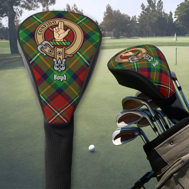 Couvre-club De Golf Clan Boyd Crest sur Tartan (Créateur téléchargé)