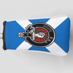 Couvre-club De Golf Clan Brodie Crest & Tartan sur Saltire Golf Head C