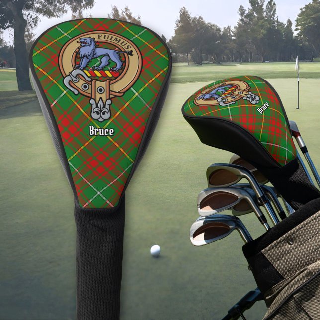 Couvre-club De Golf Clan Bruce Crest sur la chasse Tartan (Créateur téléchargé)