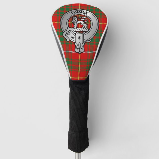 Couvre-club De Golf Clan Bruce Crest & Tartan (Devant)