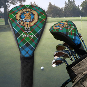 Couvre-club De Golf Clan Colquhoun Crest sur Tartan