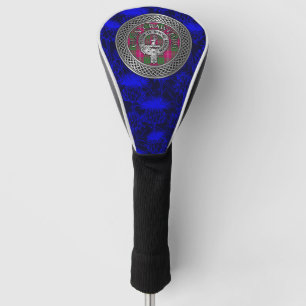 Couvre-club De Golf Clan Crawford Crest & Tartan Knot