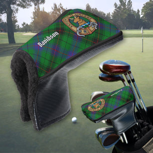 Couvre-club De Golf Clan Davidson Crest sur Tartan