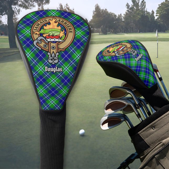 Couvre-club De Golf Clan Douglas Crest sur Tartan (Créateur téléchargé)