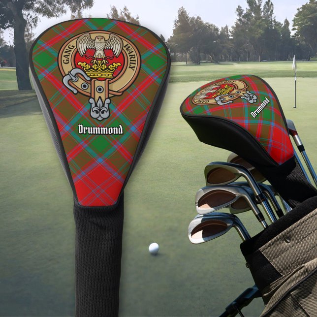 Couvre-club De Golf Clan Drummond Crest sur Tartan (Créateur téléchargé)